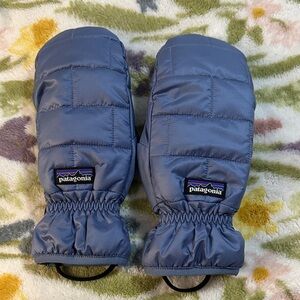 Patagonia Blue Nanopuff Mittens